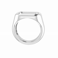 Cushion - Ring - 925 Sterling Silver
