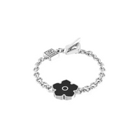Flower Power - Bracelet - Black Enamel - 925 Sterling Silver - Gab Mc Neil