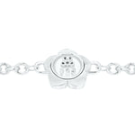 Flower Power - Bracelet - Lilac Enamel - 925 Sterling Silver - Gab Mc Neil