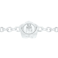 Flower Power - Bracelet - Pink Enamel - 925 Sterling Silver - Gab Mc Neil