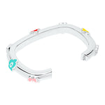 Flower Power - Cuff - Multi-Colored Enamel - 925 Sterling Silver - Gab Mc Neil