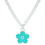 Flower Power - Necklace - Turquoise Enamel - 925 Sterling Silver - Gab Mc Neil