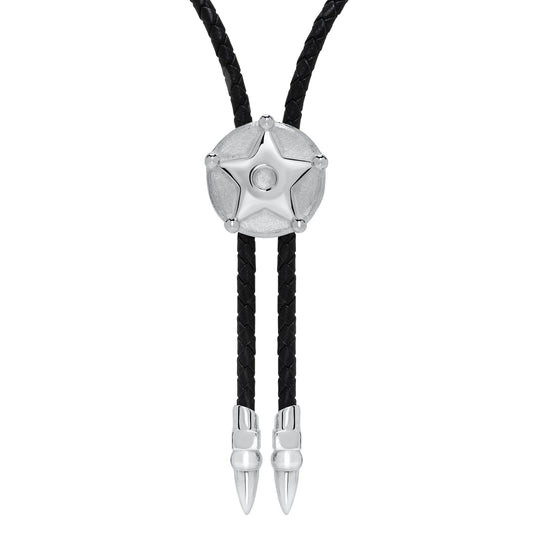 Lone Star - Necklace - 925 Sterling Silver - Braided Leather - Gab Mc Neil